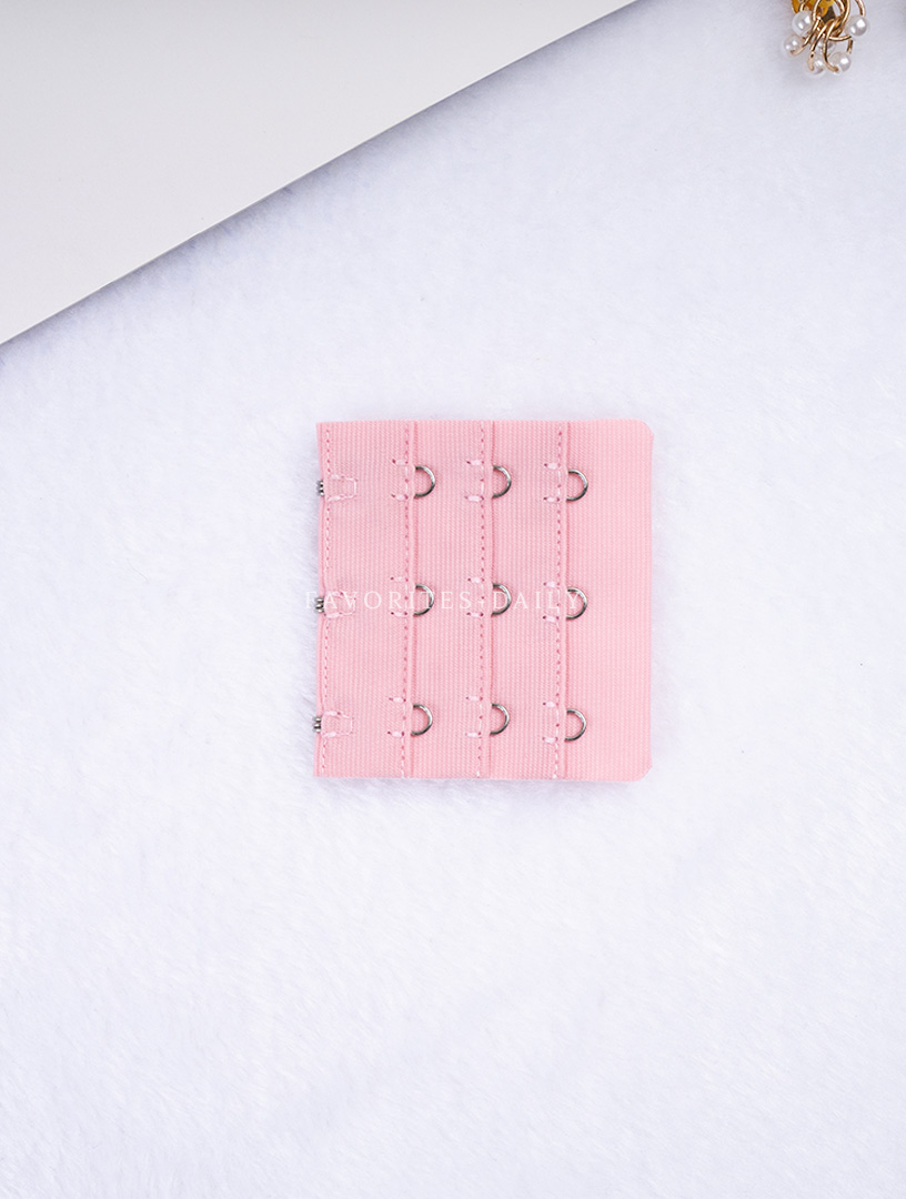 MIT三排三扣 加長背勾 （深膚、藍灰、粉、淺紫、黃）