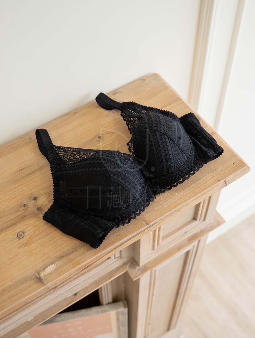 MIT浮光之夢 軟鋼圈內衣 B-C罩杯(黑）