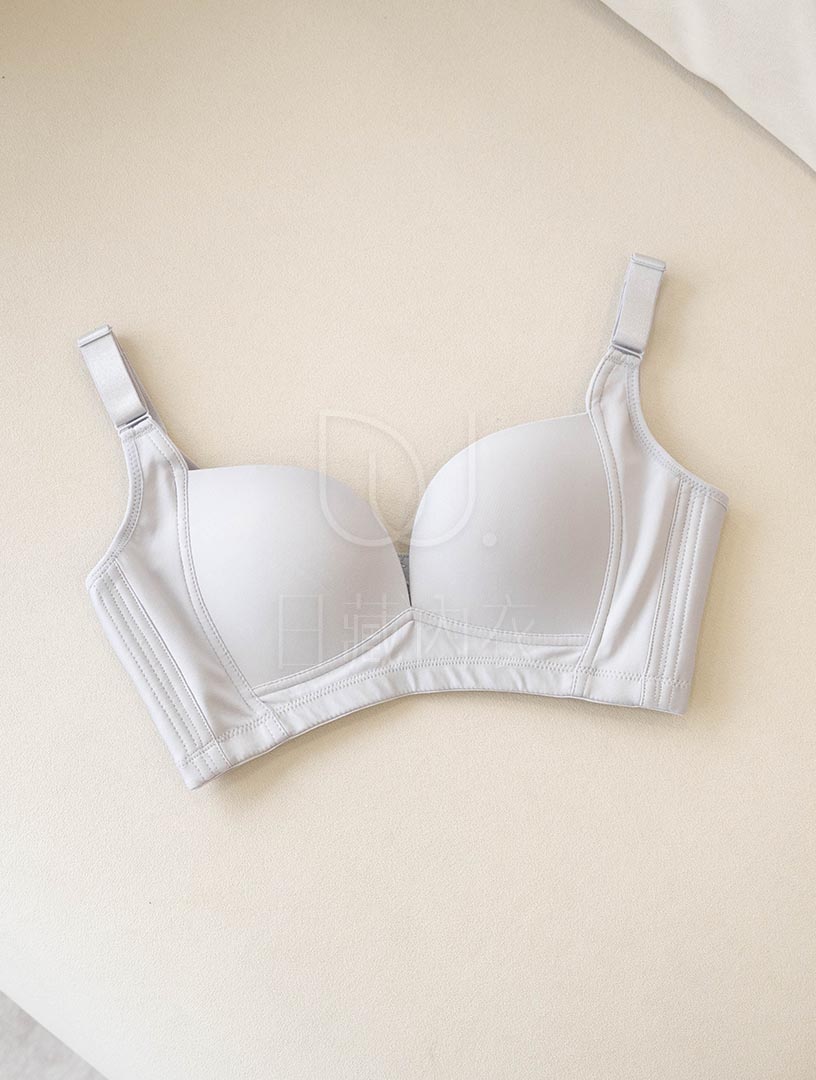MIT 奧斐爾印象 集中透氣 涼感無鋼圈內衣(灰)