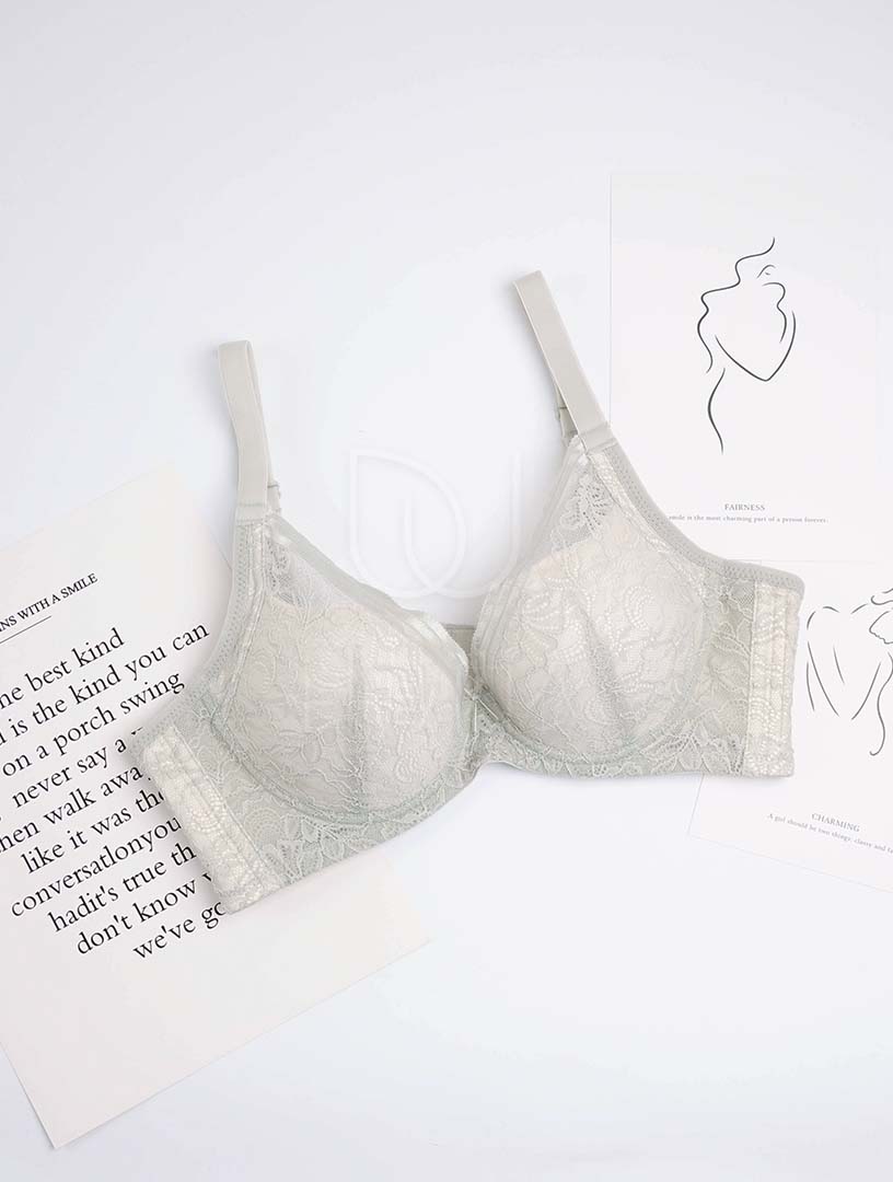 MIT初春藤蔓 膠原蛋白 軟鋼圈內衣 BC罩杯 (綠)