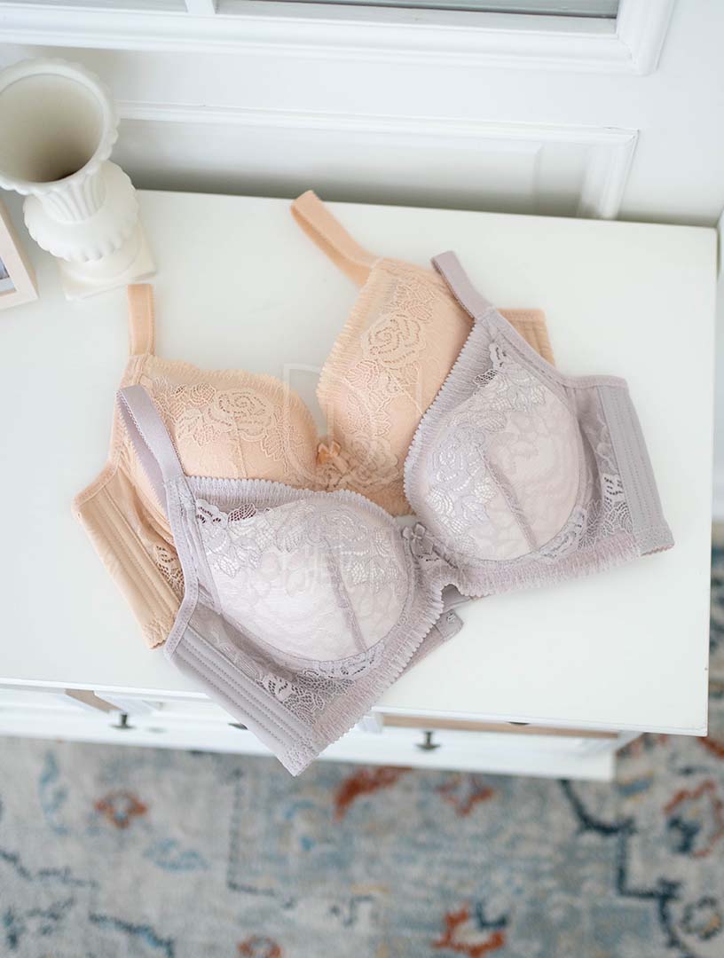 MIT可可迴旋曲 上薄下厚 背片加大 軟鋼圈內衣 B-C罩杯(淺棕)