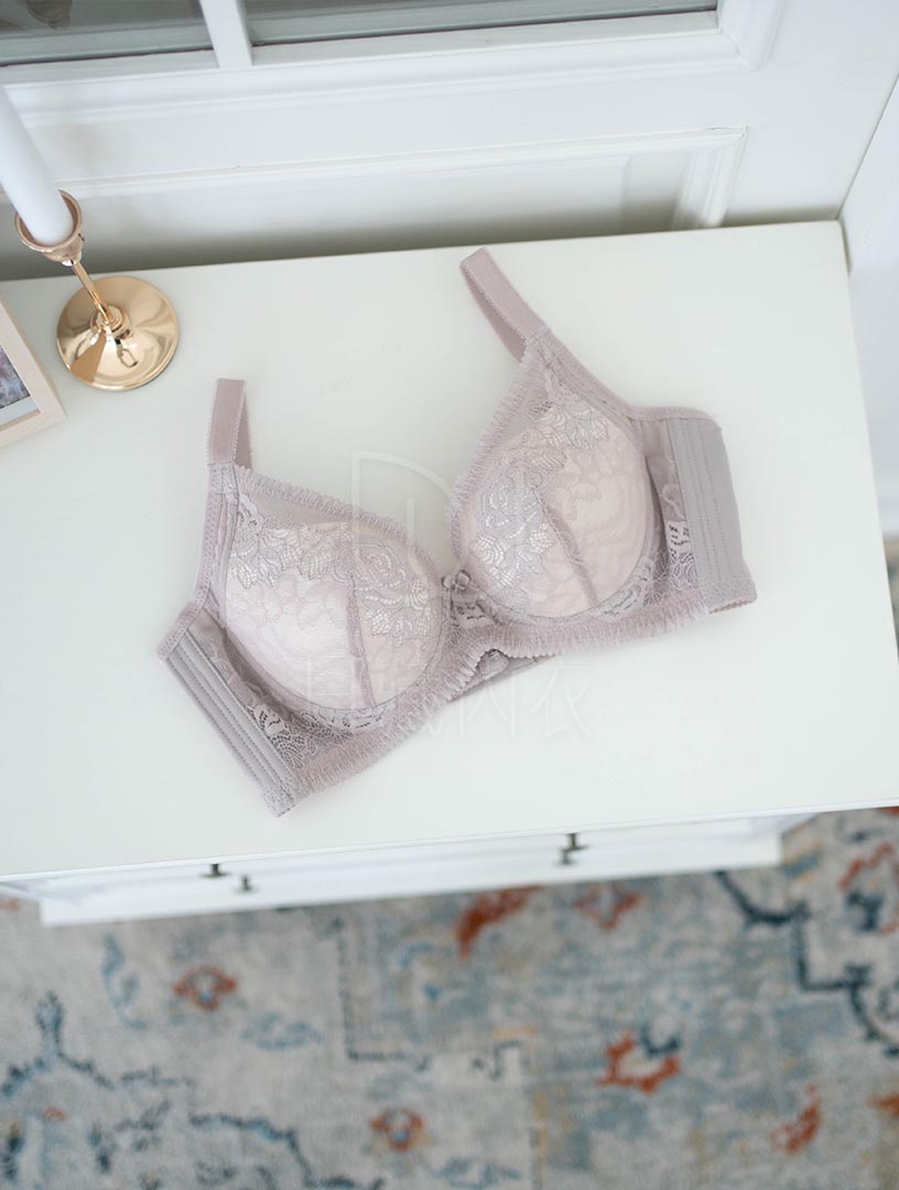 MIT可可迴旋曲 上薄下厚 背片加大 軟鋼圈內衣 B-C罩杯(淺棕)