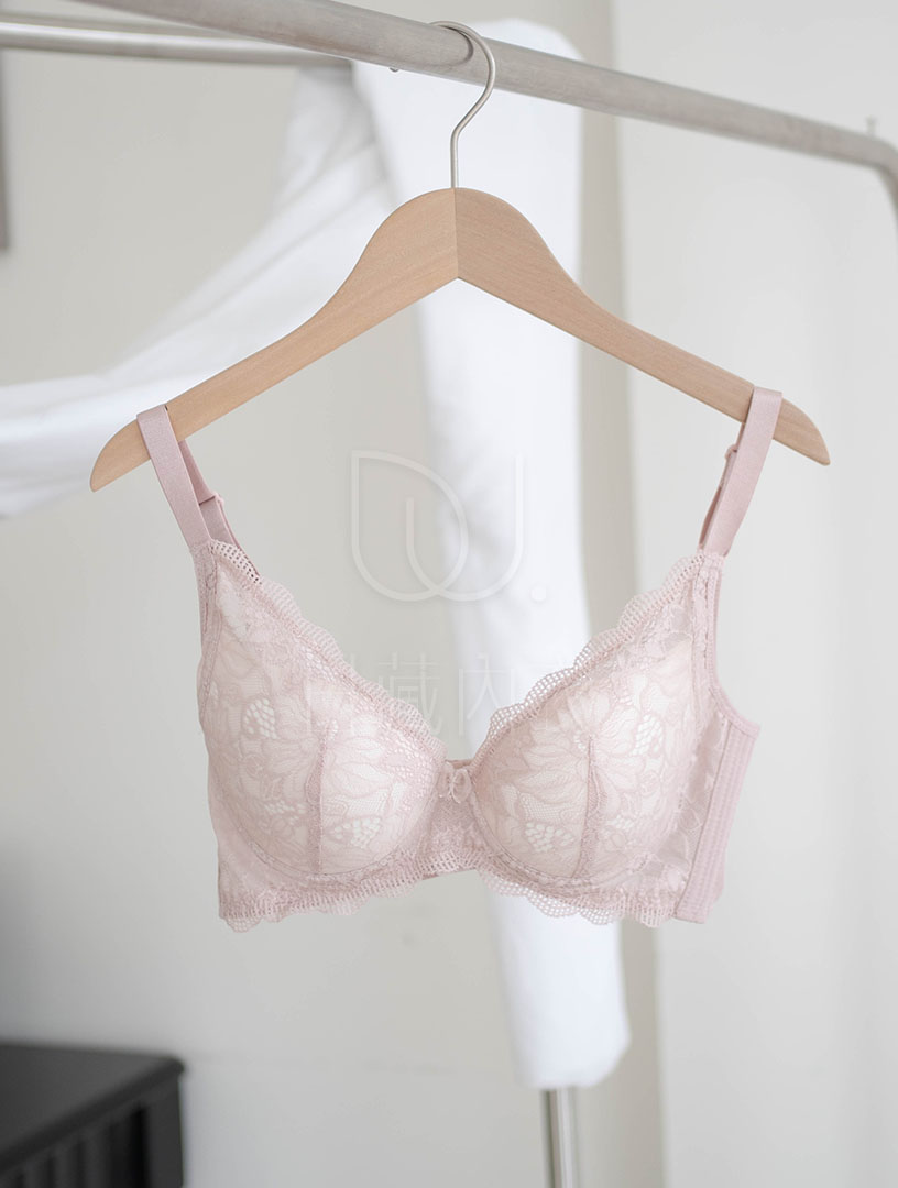 MIT唯美花語 背肉包覆 軟鋼圈內衣 B-D罩杯(膚粉)