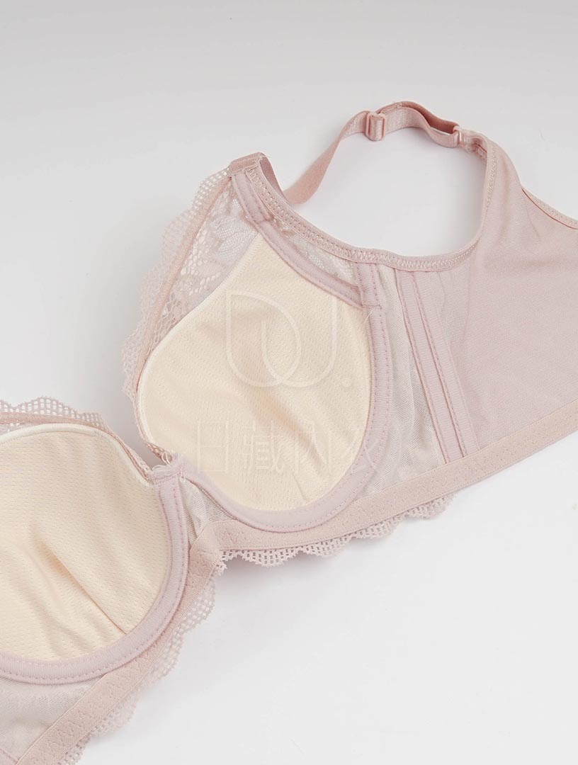 MIT唯美花語 背肉包覆 軟鋼圈內衣 B-D罩杯(膚粉)