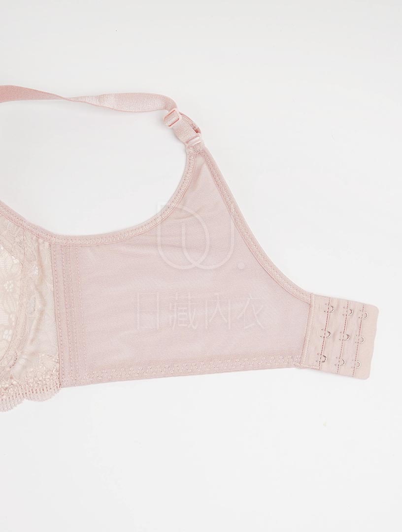 MIT唯美花語 背肉包覆 軟鋼圈內衣 B-D罩杯(膚粉)