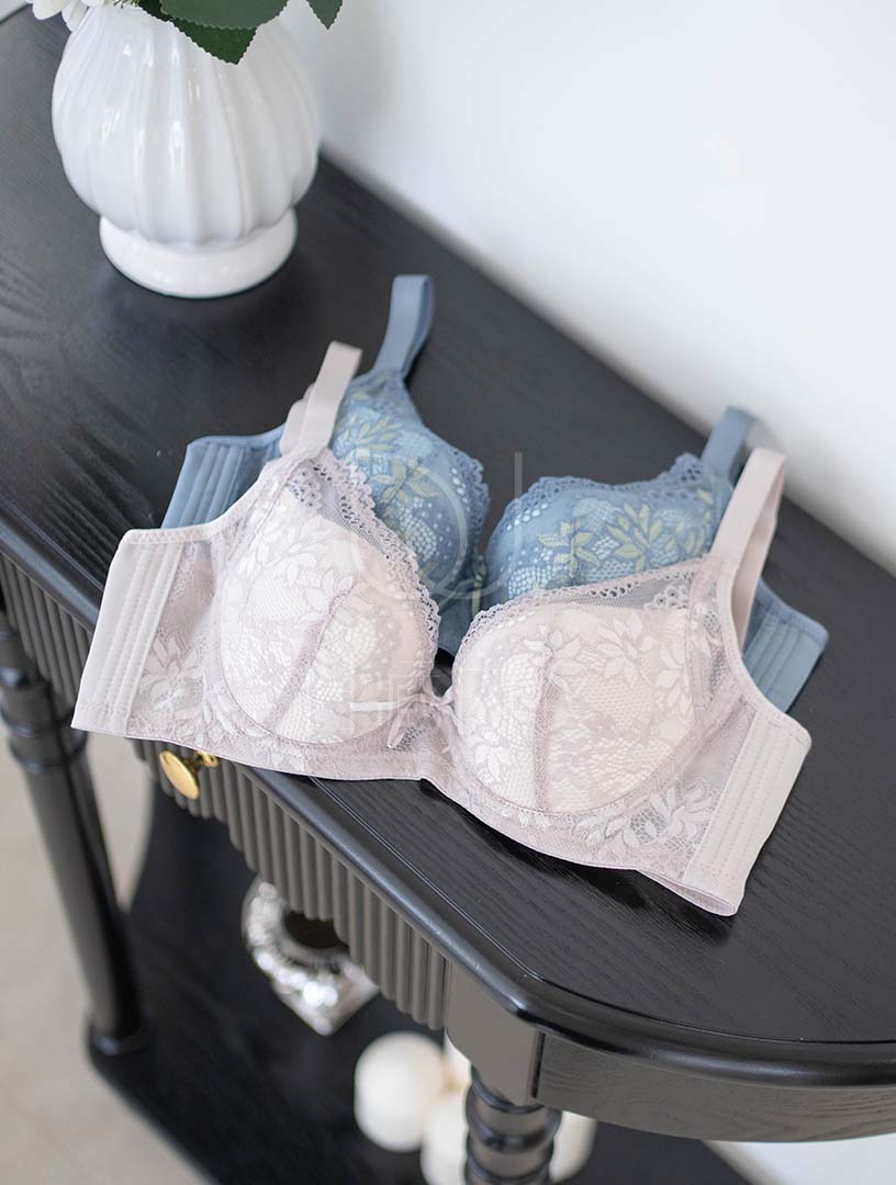 MIT藍海邊際 上薄下厚 石墨烯 軟鋼圈內衣 B-C罩杯(藍)