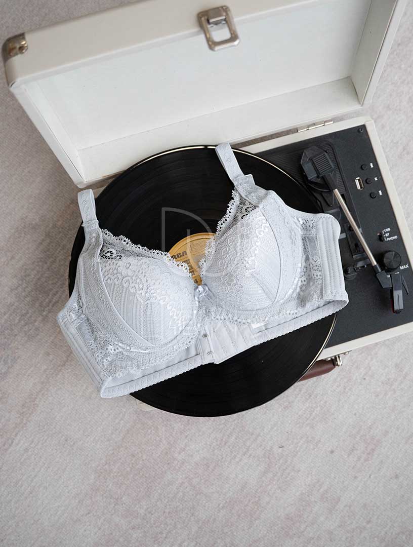 MIT微光札記 上薄下厚 月牙軟鋼圈內衣 B-C罩杯（灰）