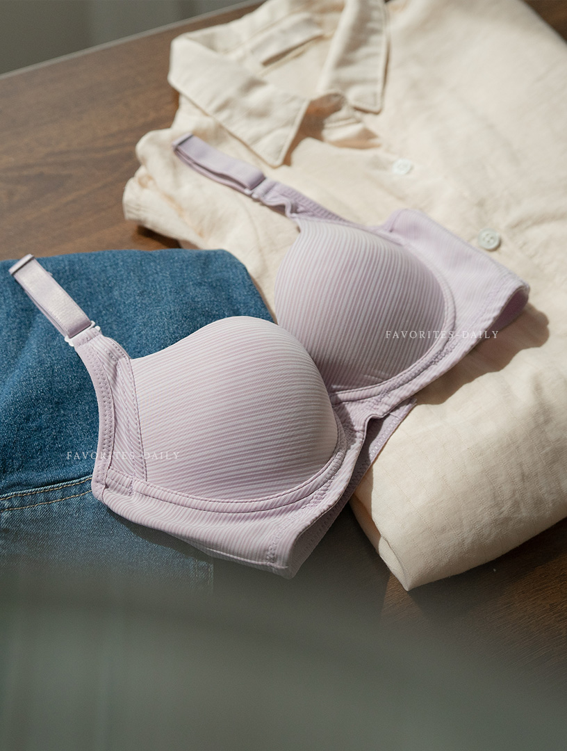 MIT優雅漫舞 膠原蛋白軟鋼圈無痕內衣 A-C罩杯 （芋）