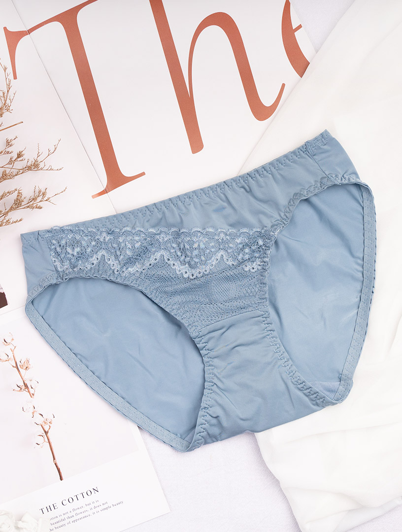 MIT蝴蝶輕吻(二代）內衣  【低腰配褲】M-L (藍綠）