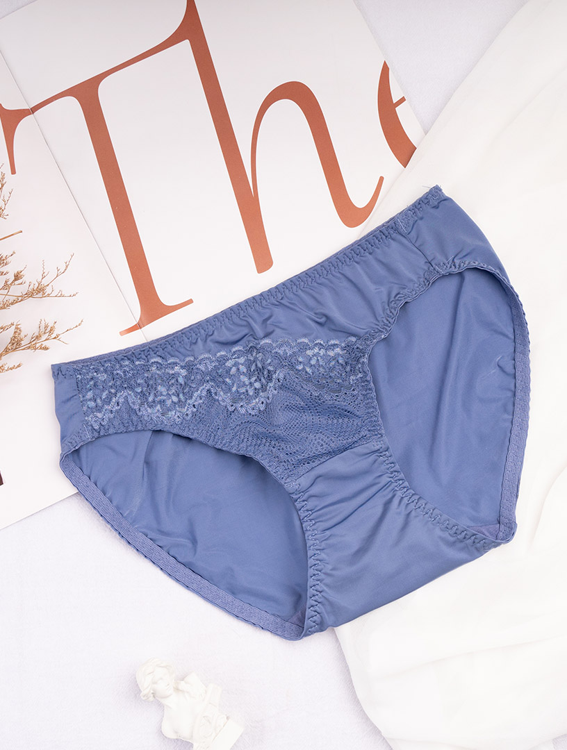 MIT蝴蝶輕吻(二代）內衣  【低腰配褲】M-L (藍綠）