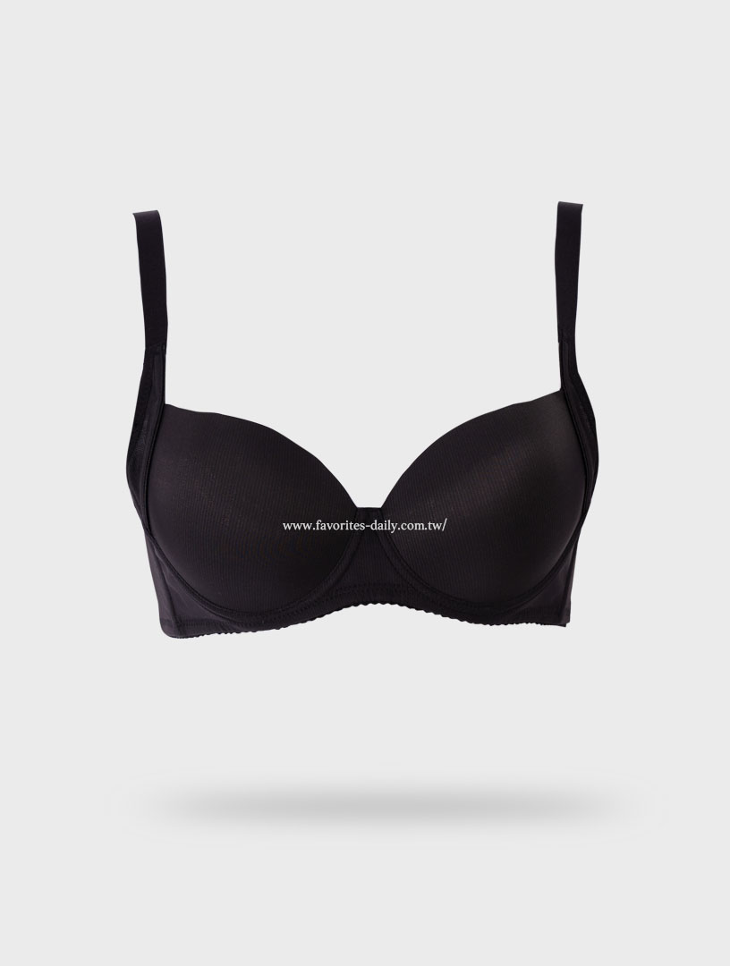 MIV 夏至和煦 涼感素面 軟鋼圈內衣 Ｂ-Ｄ罩杯（黑）