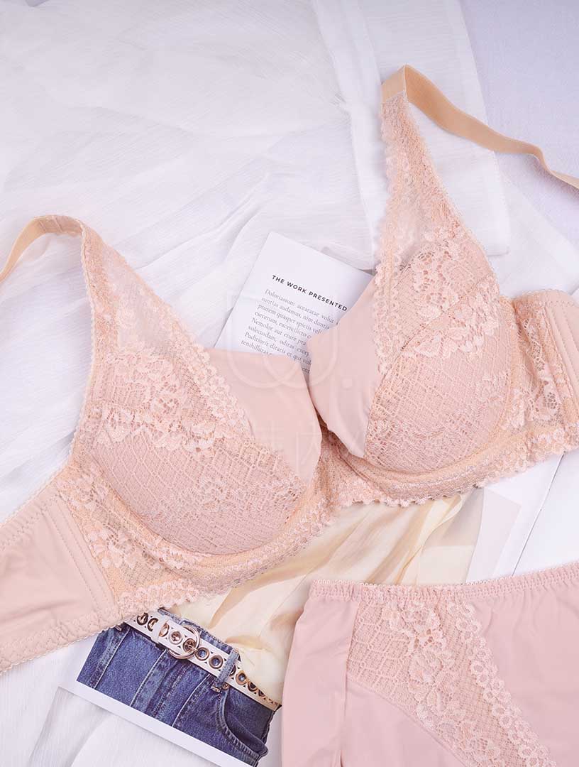 MIT時尚拼接軟鋼圈舒適內衣 B-D罩杯 (黑)