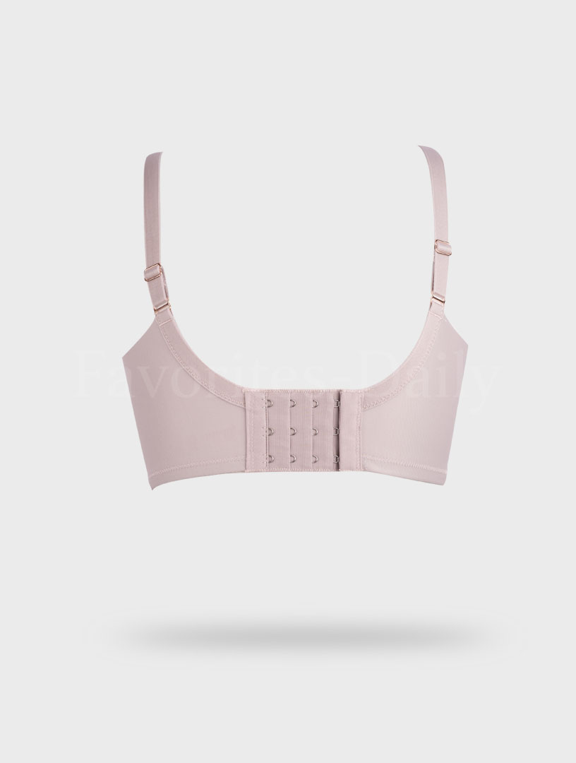 MIT 羽翼波波 深V透氣 軟鋼圈內衣 Ｂ-D罩杯 (膚粉）