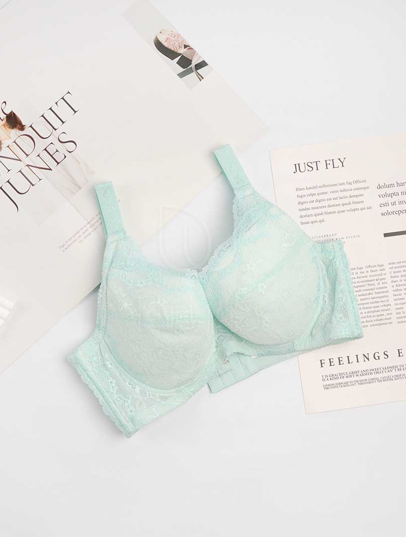 MIT暖暖花序 穩定支撐大罩杯內衣 C-G罩杯 (紫)