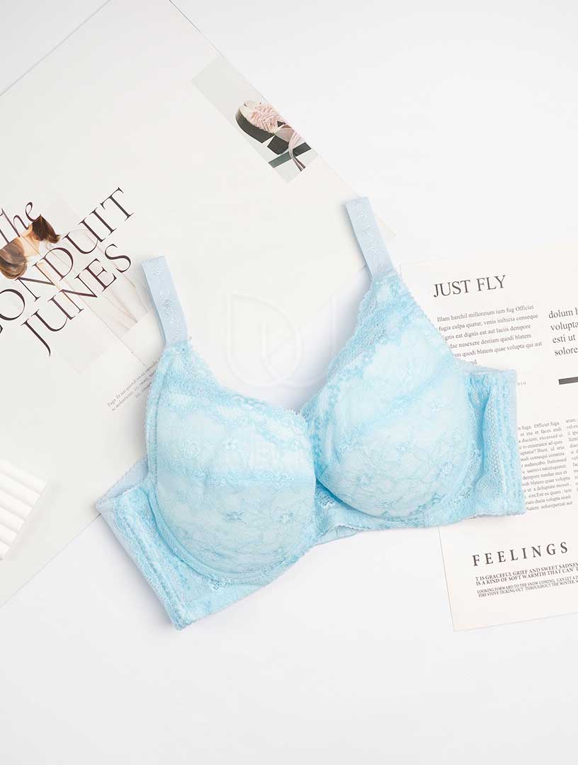 MIT暖暖花序 穩定支撐大罩杯內衣 C-G罩杯 (紫)