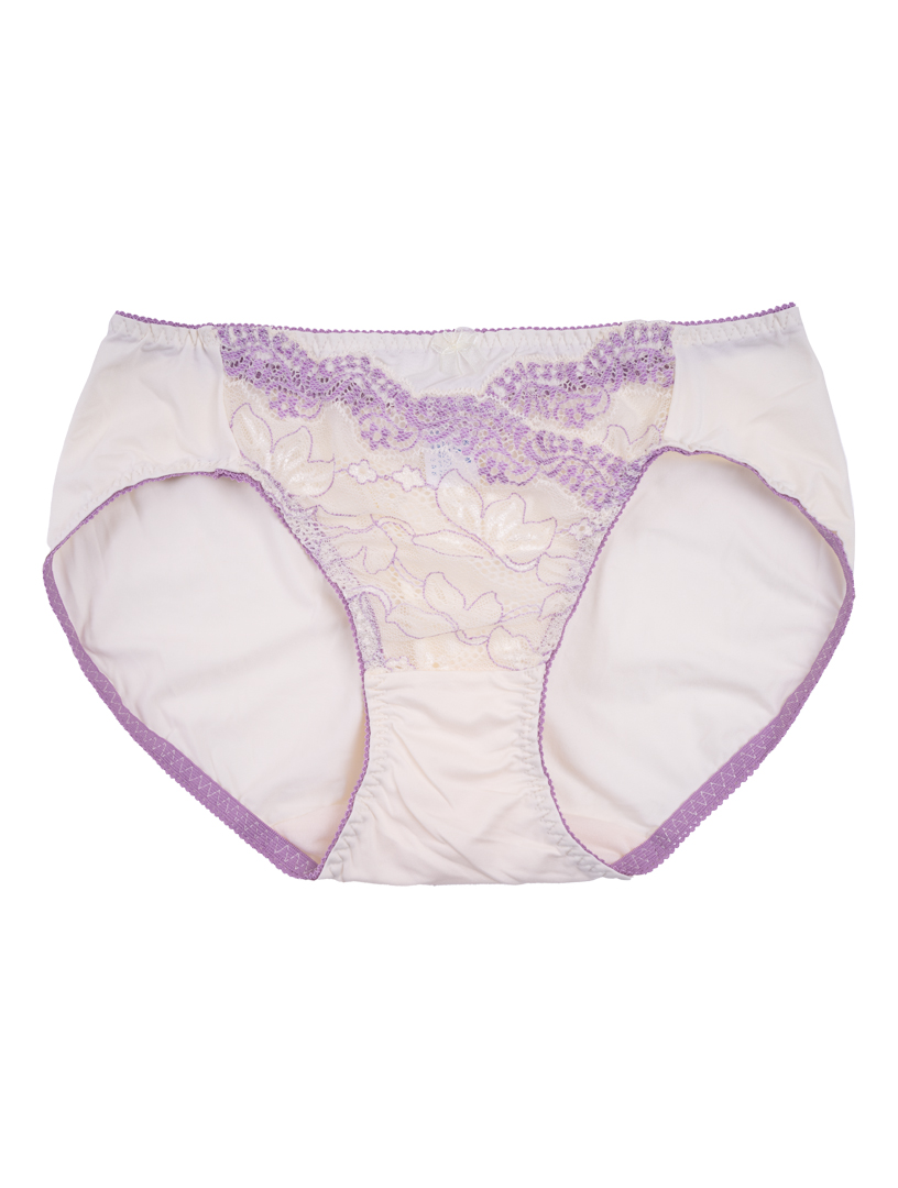 MIT鳶尾花語 大罩杯內衣  【配褲】 M-XL （白）