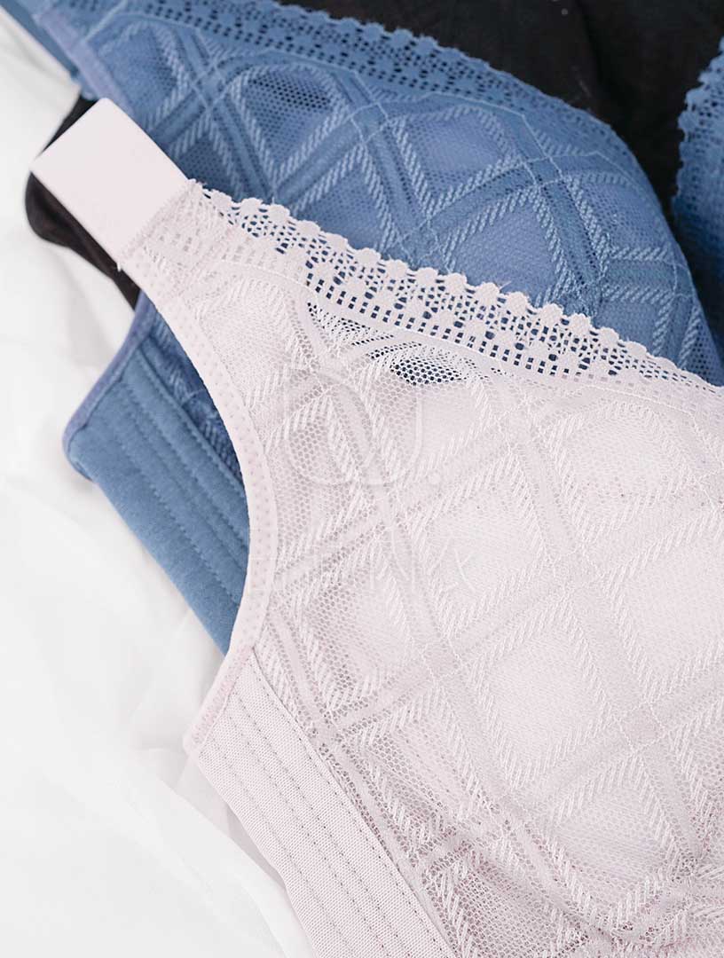 MIT 島嶼漫漫 低脊心 拉提大罩杯內衣(淺灰棕)