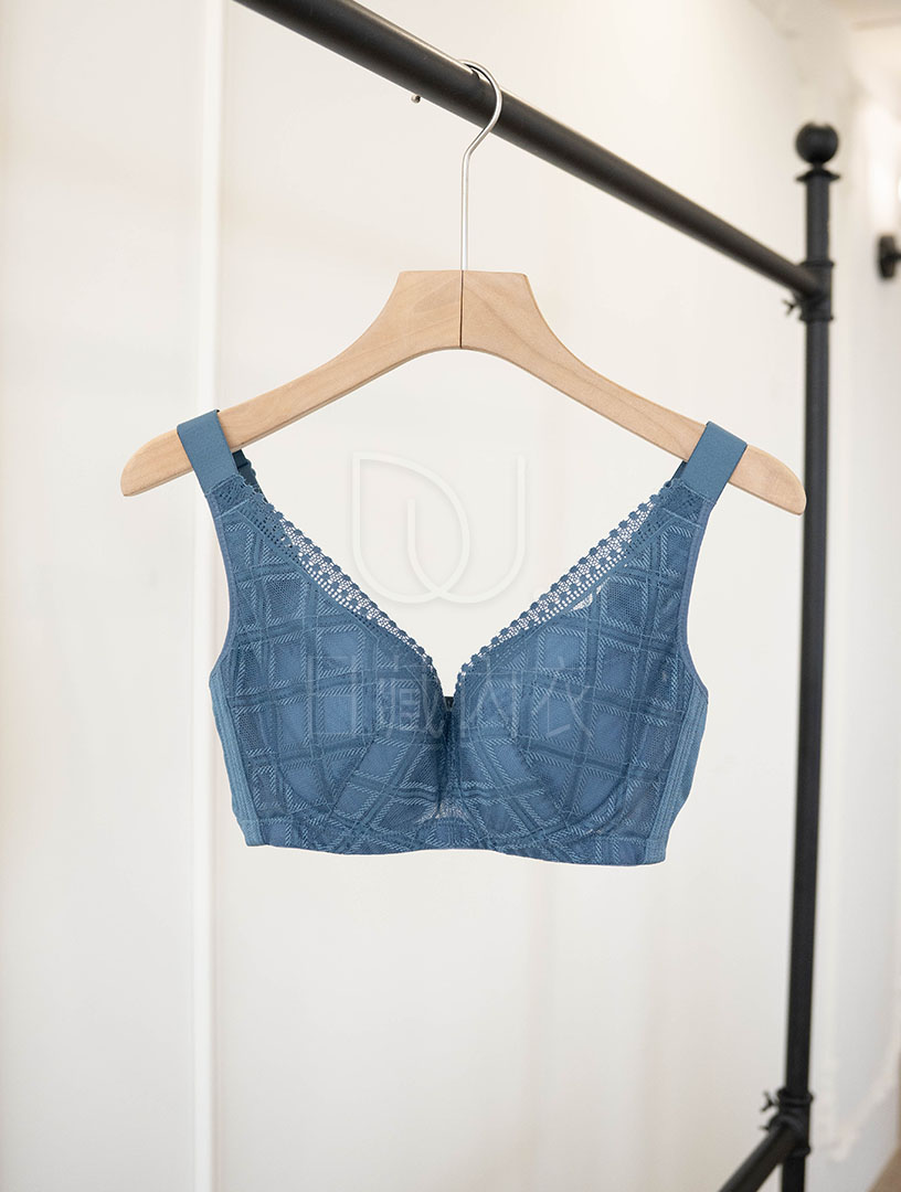 MIT 島嶼漫漫 低脊心 拉提大罩杯內衣(淺灰棕)