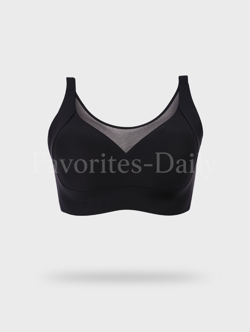 舒柔輕羽 COOL吸濕快乾 零壓力無痕無鋼圈內衣(黑)