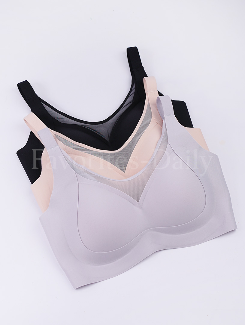 舒柔輕羽 COOL吸濕快乾 零壓力無痕無鋼圈內衣(黑)