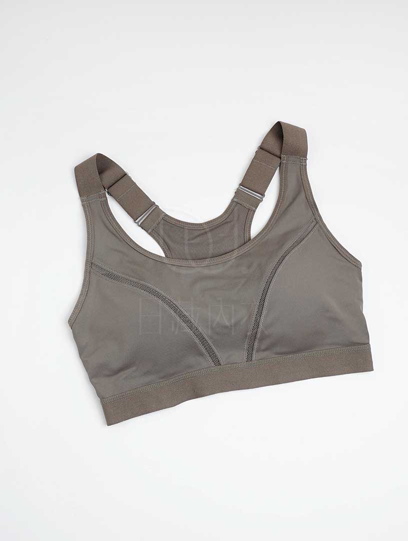 MIT 原野森林 挖背 防震 無鋼圈運動內衣(綠)