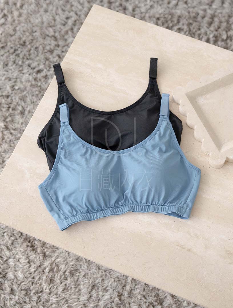 MIT 光影之間 石墨烯涼感無鋼圈內衣(黑)