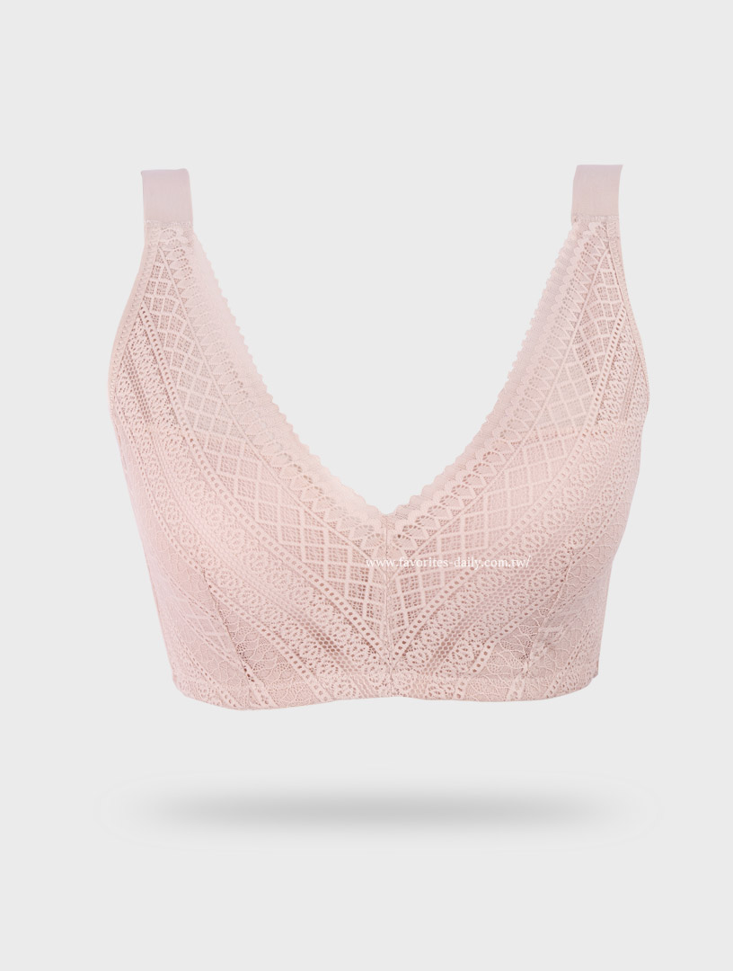 MIT輕風浪花 膠原蛋白 無鋼圈機能內衣(燕麥膚)